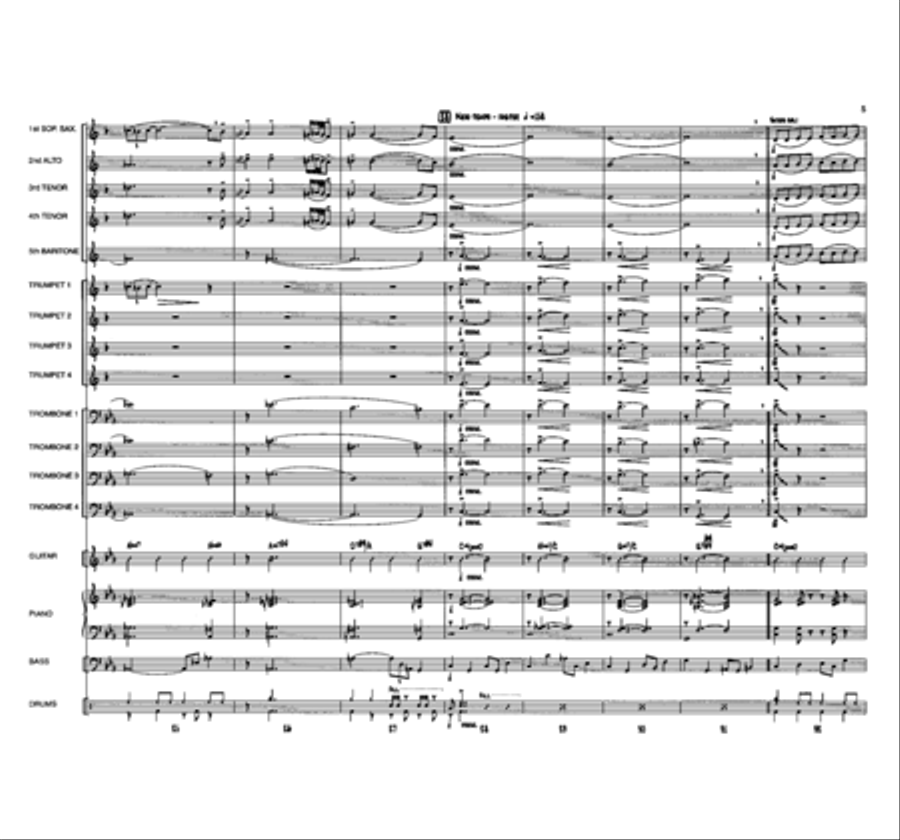 The Day We Called It A Night Jazz Ensemble scores gallery preview page 5