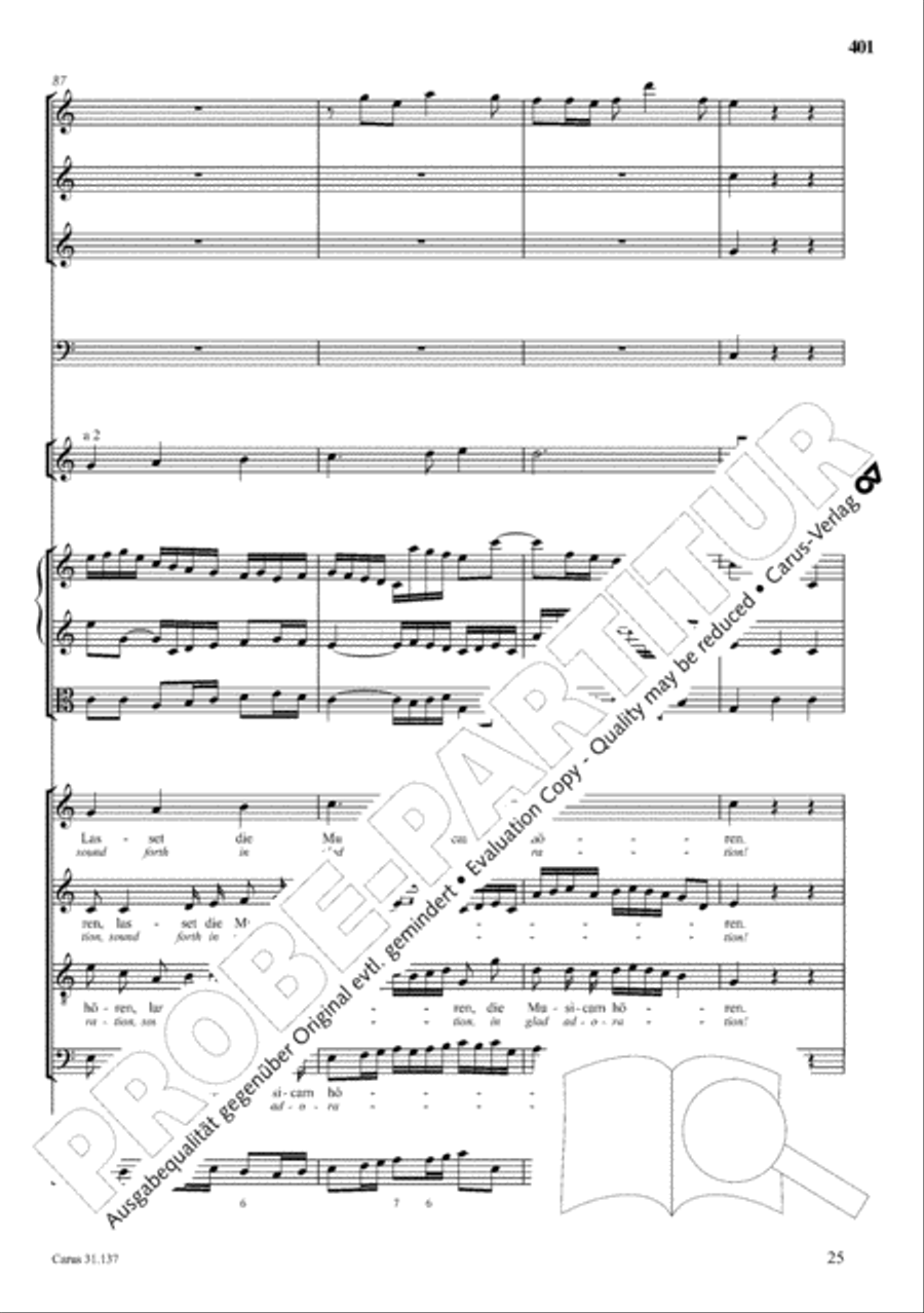 The Complete Sacred Vocal Works (Das geistliche Vokalwerk) Voice scores gallery preview page 402