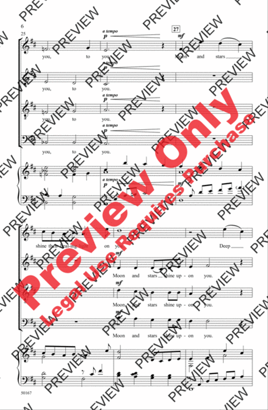 Deep Peace Deep Peace 4-Part scores gallery preview page 6