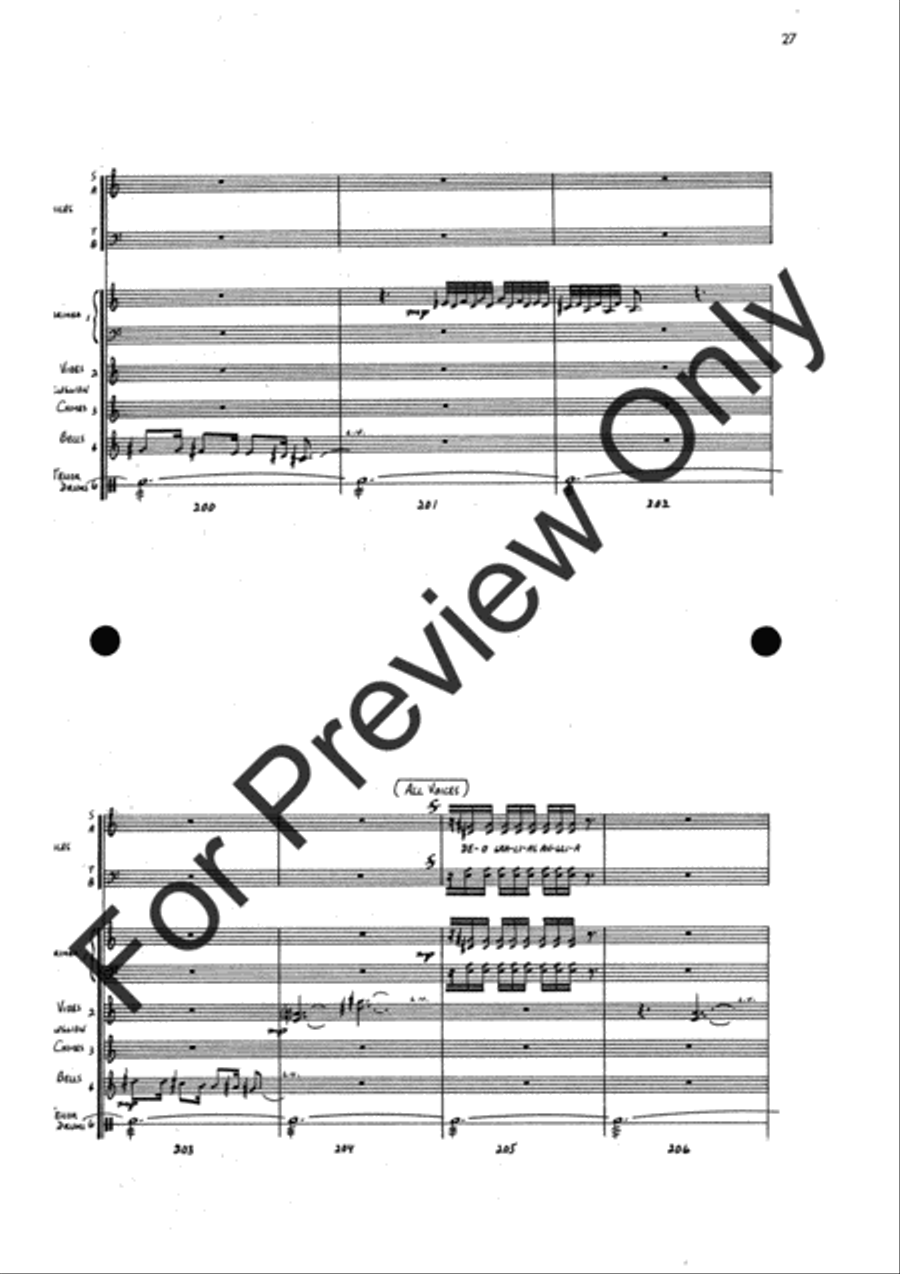 Agincourt Hymn (Score) Concert Band scores gallery preview page 51