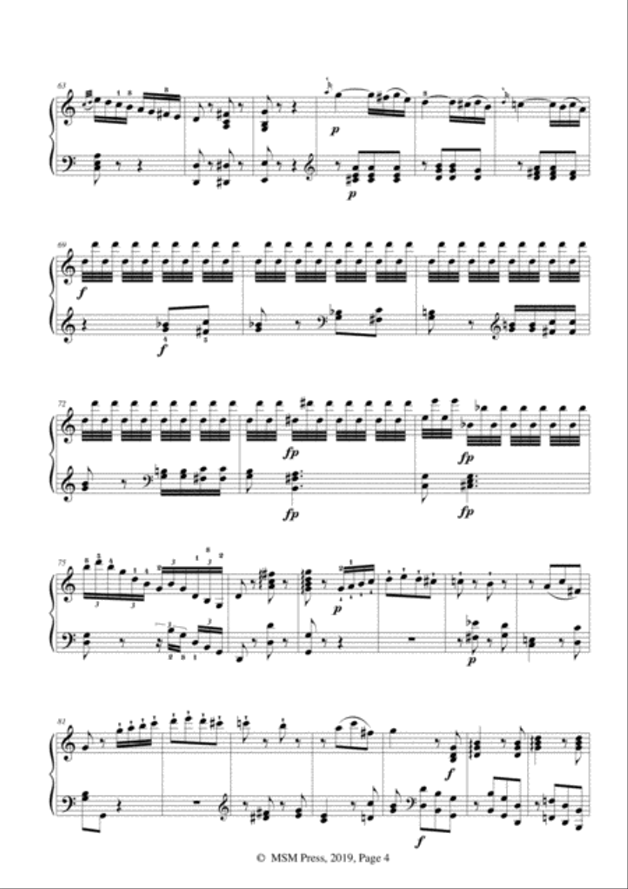 Mozart-Piano Sonata No.7 in C Major,K.309,No.3 Piano Solo scores gallery preview page 6