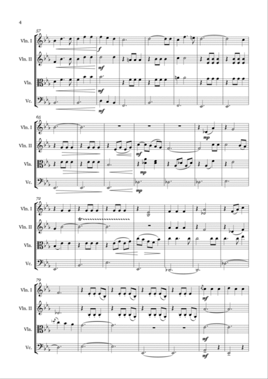 America America String Quartet scores gallery preview page 4