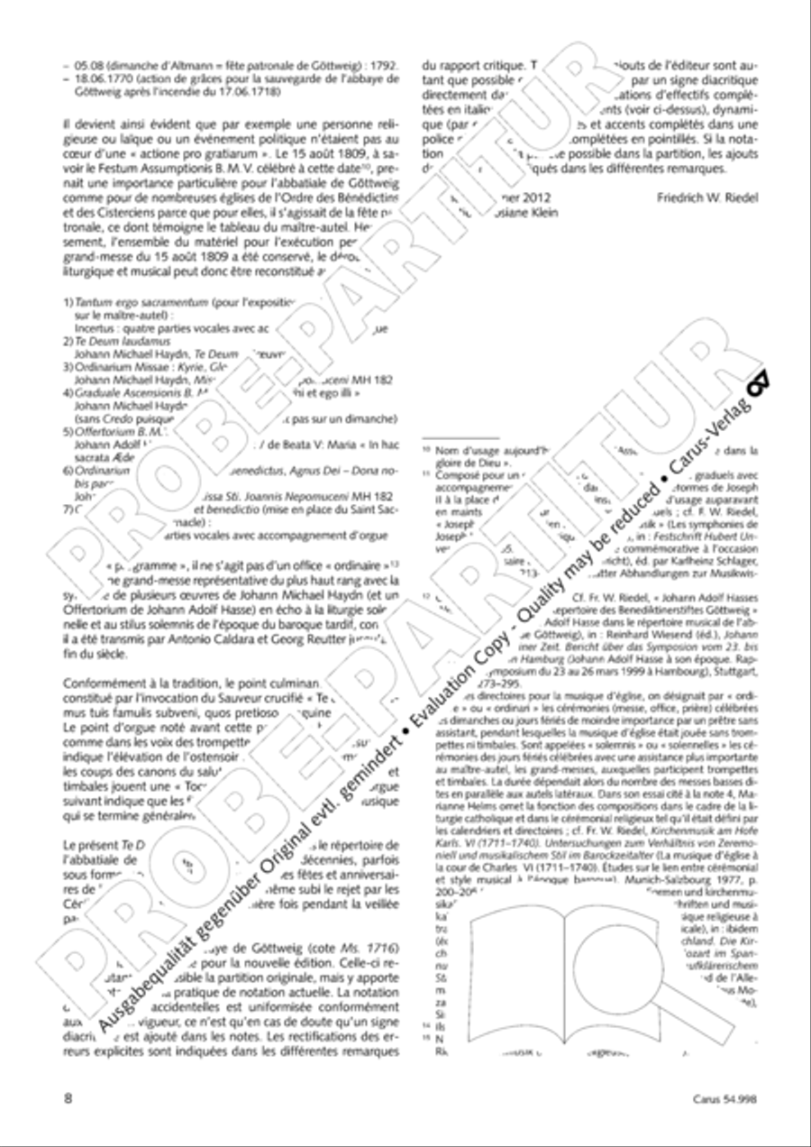 Te Deum in C 4-Part scores gallery preview page 9