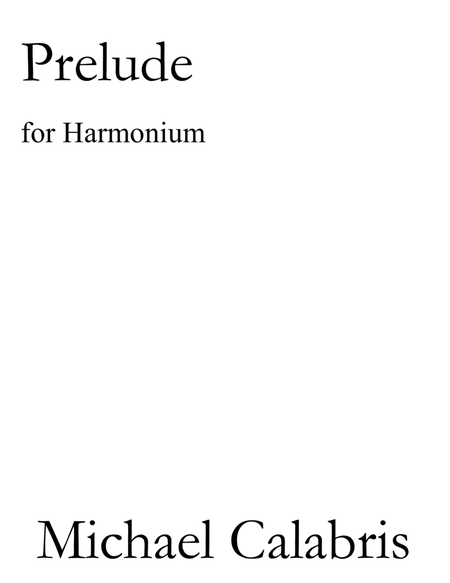 Prelude (for Harmonium)
