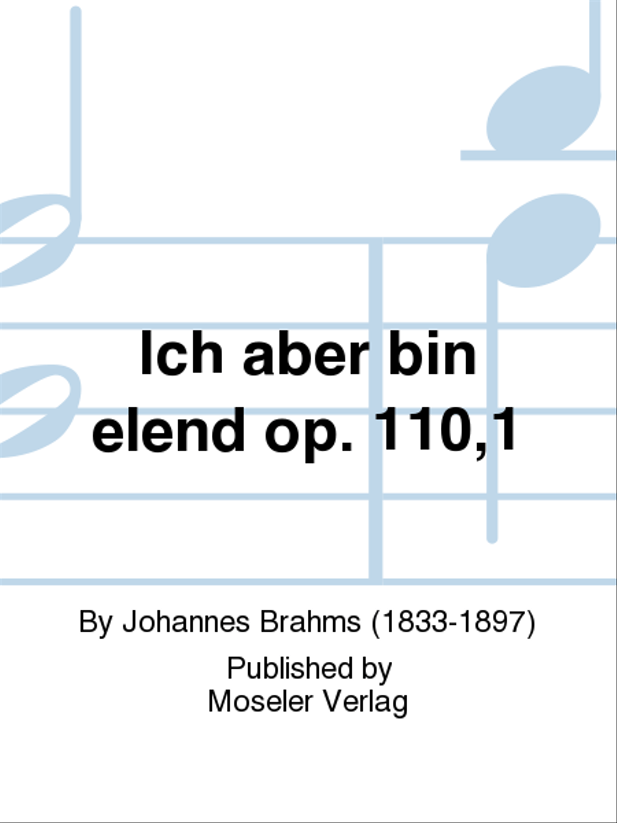 Ich aber bin elend op. 110,1 4-Part scores gallery preview page 1