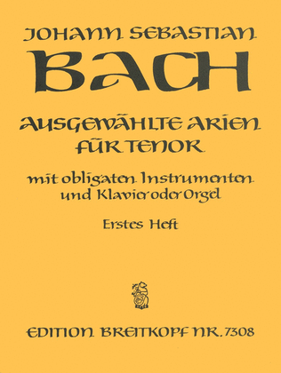 Book cover for Selected Arias for Tenor