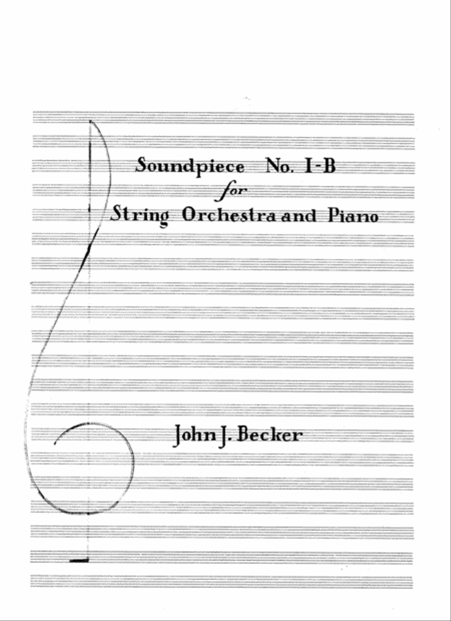 [Becker] Soundpiece No. 1B Chamber Orchestra scores gallery preview page 3