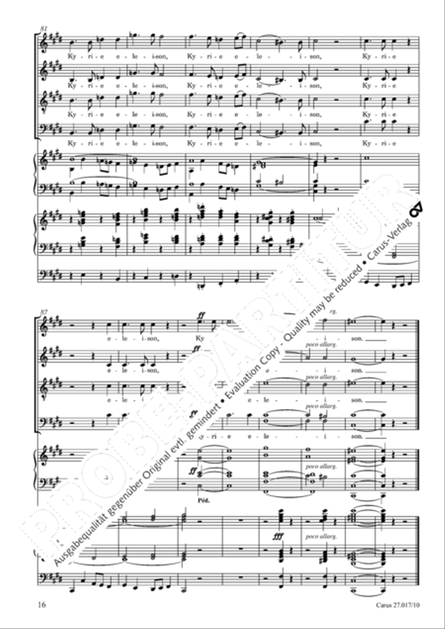 Messe solennelle en ut diese mineur 4-Part scores gallery preview page 17