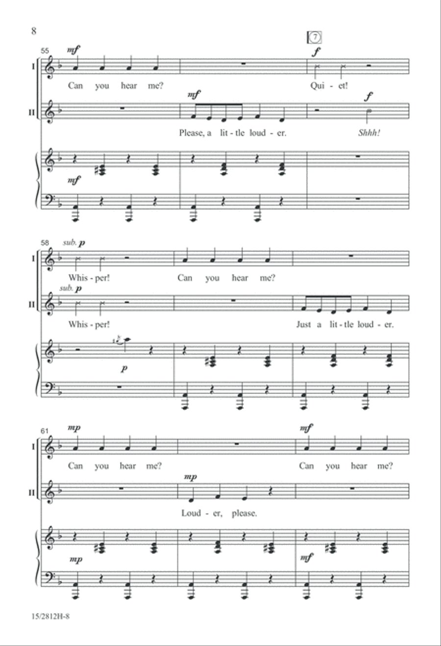 Whisper! 2-Part scores gallery preview page 9
