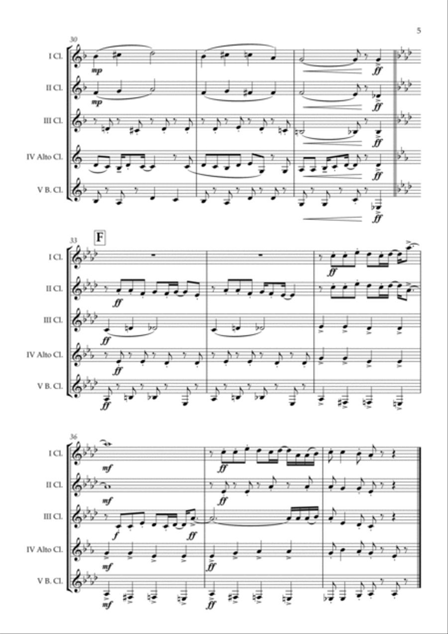 The Muppet Show Theme The Muppet Show Theme Clarinet Choir scores gallery preview page 6