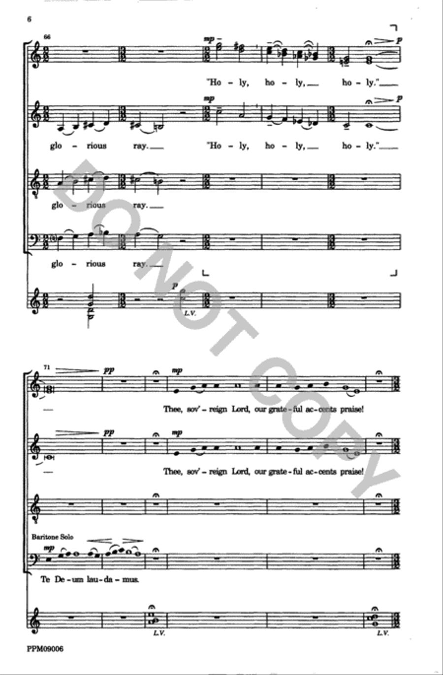 Te Deum Laudamus Te Deum Laudamus 4-Part scores gallery preview page 7