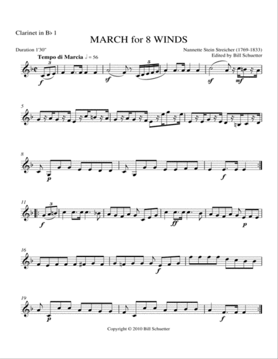 March for Mixed Winds Chamber Music scores gallery preview page 5