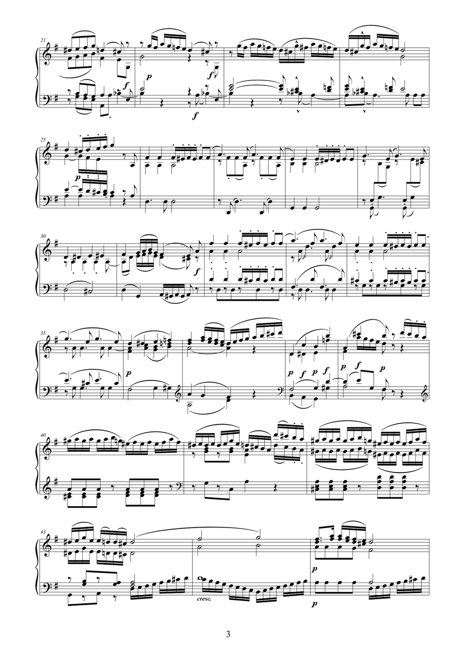 Mozart – Complete String quartet no.14 in G major K387 (Spring) for piano solo Cello scores gallery preview page 3