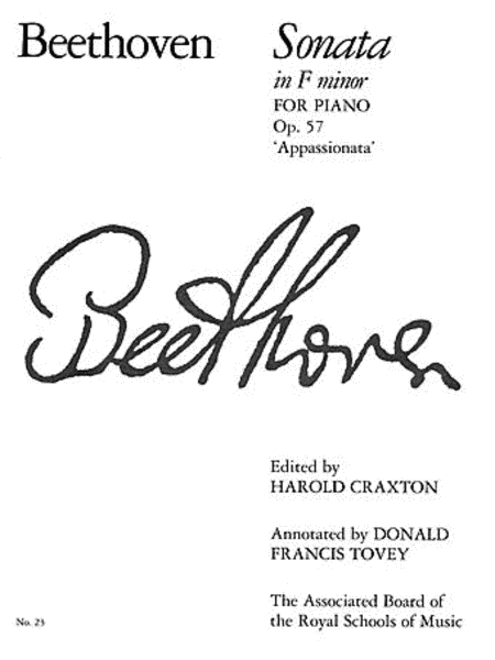 Piano Sonata in F minor (Appassionata), Op. 57
