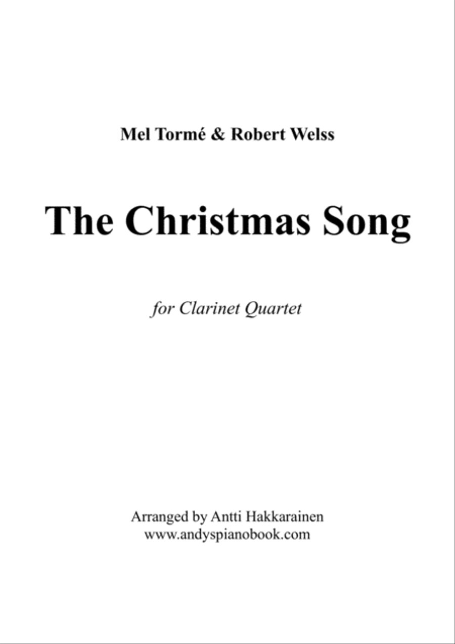 The Christmas Song (chestnuts Roasting On An Open Fire) Woodwind Quartet scores gallery preview page 1