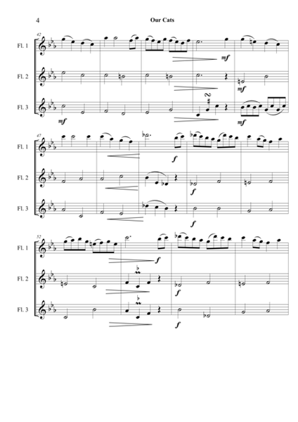 Our Cats: A Suite of 6 pieces--for flute trio image number null