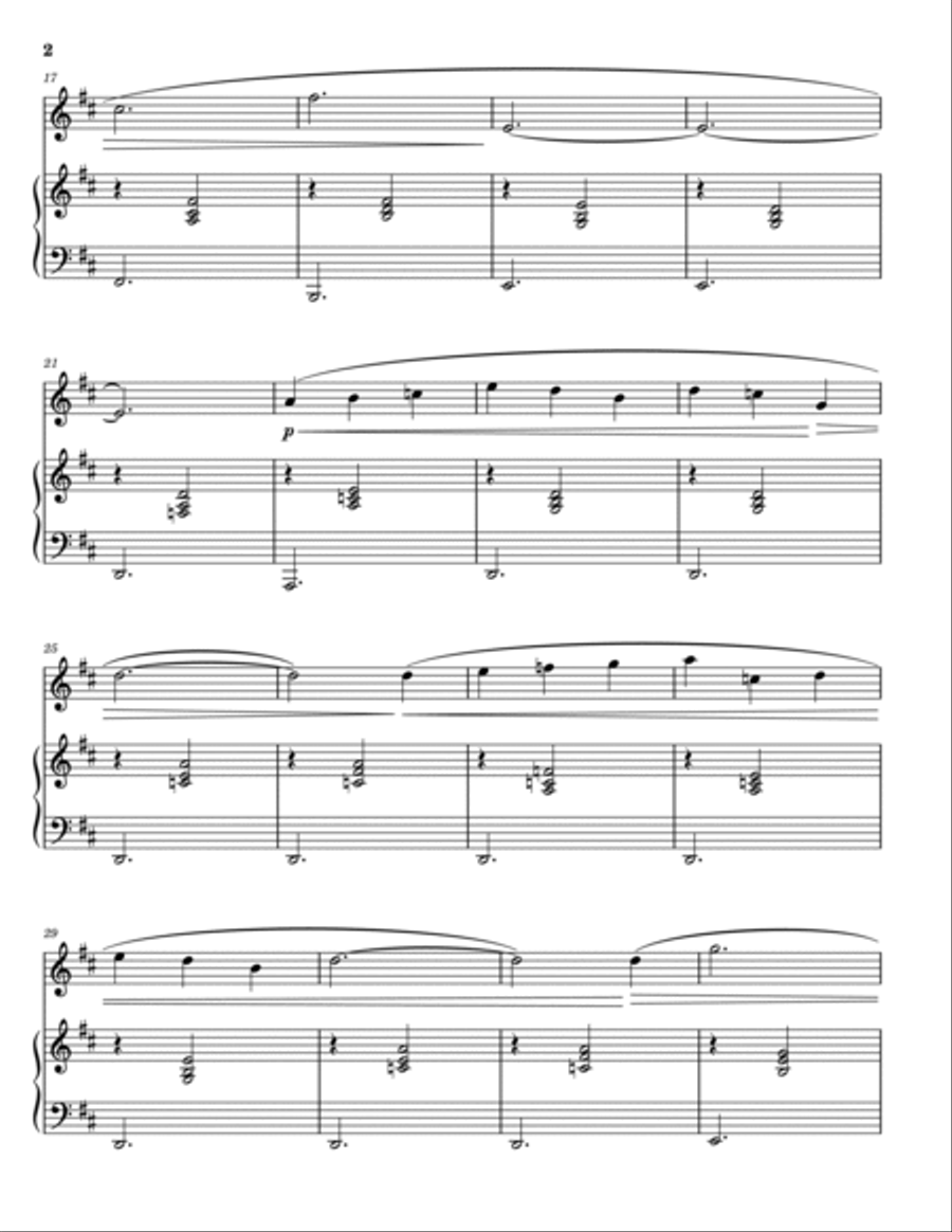 Gymnopedie 1 Violin Solo scores gallery preview page 2