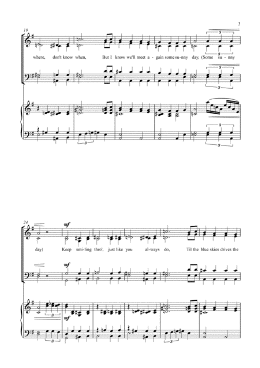 We'll Meet Again 4-Part scores gallery preview page 3