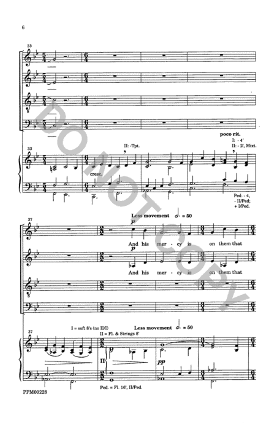 Evening Service for the Nativity Divisi scores gallery preview page 7