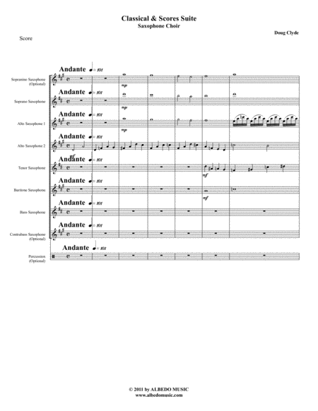 Classical & Scores Suite (Saxophone Choir) image number null