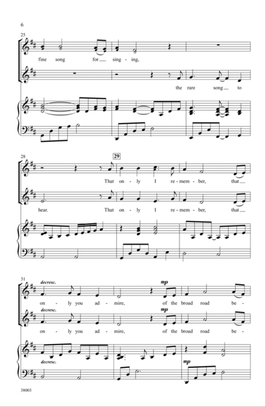 This Shall Be for Music SSA scores gallery preview page 5