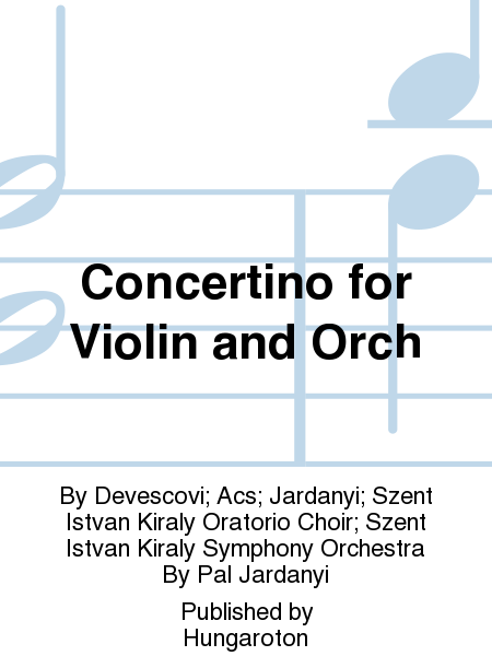 Concertino for Violin and Orch