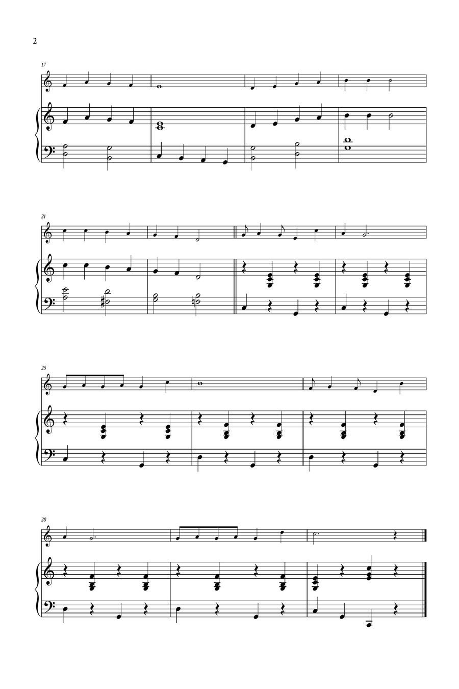 Rudolph The Red-Nosed Reindeer Violin Solo scores gallery preview page 3