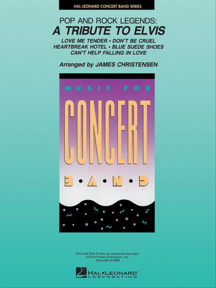 Pop and Rock Legends: A Tribute to Elvis Concert Band scores gallery preview page 1