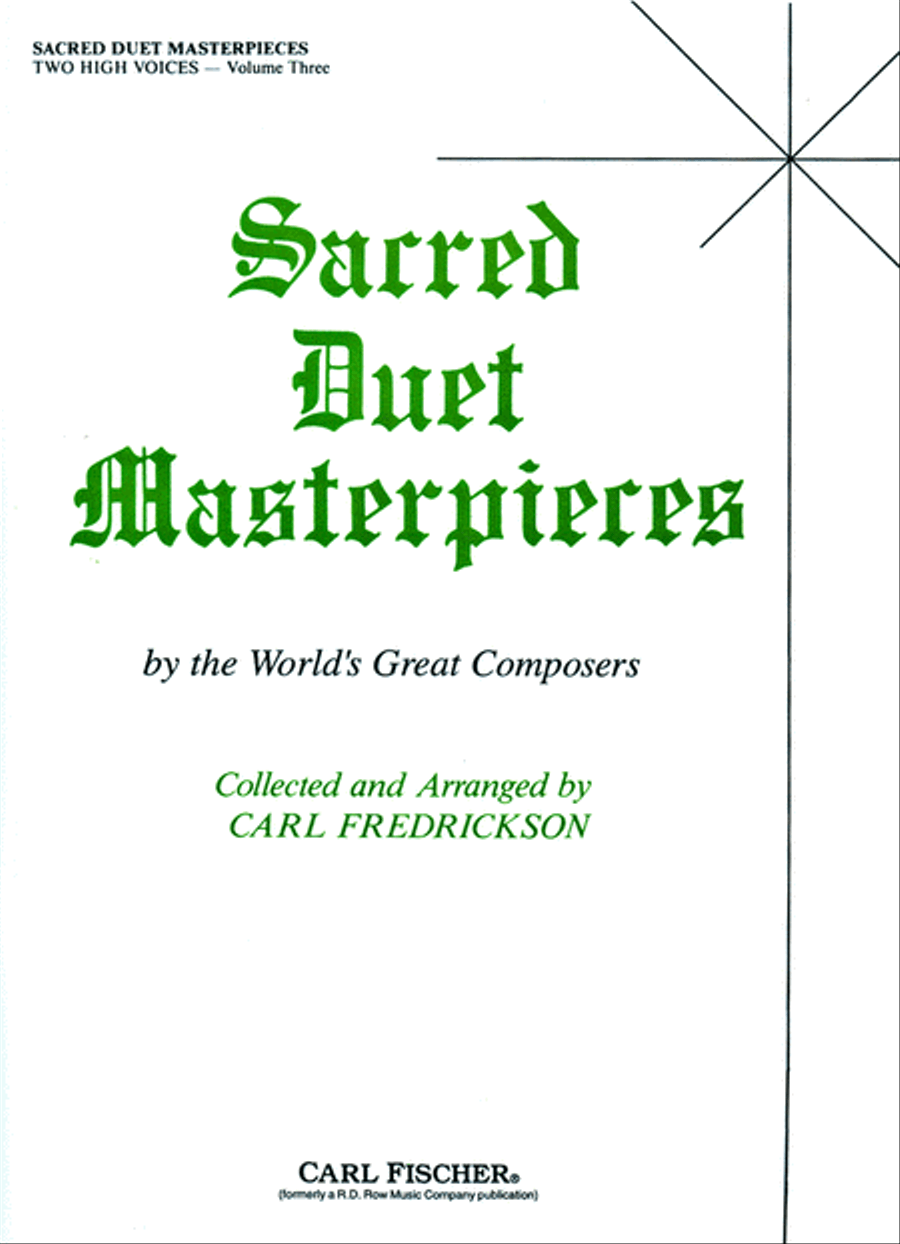 Sacred Duet Masterpieces High Voice scores gallery preview page 1