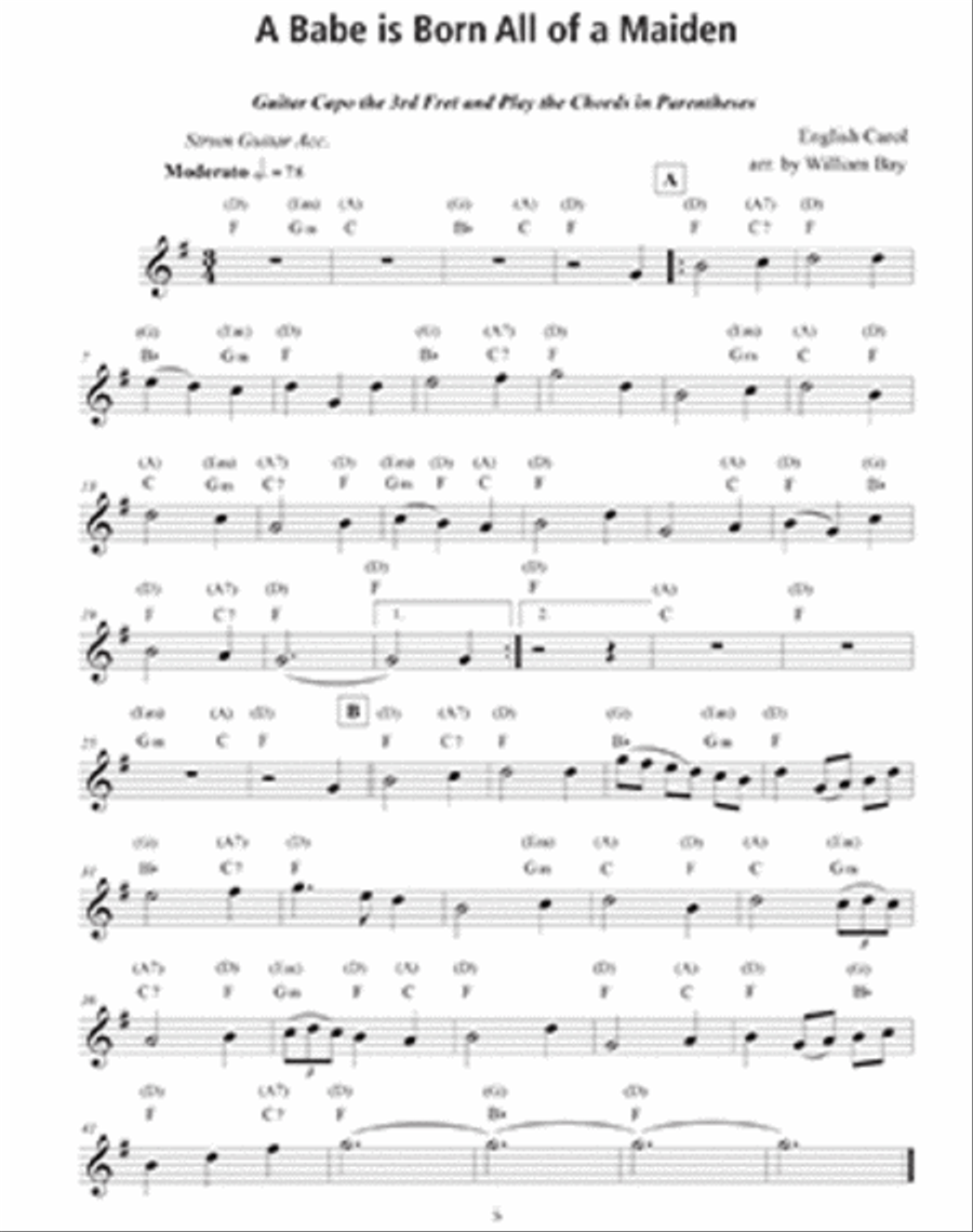 100 Christmas Carols and Hymns for Trumpet and Guitar Trumpet Solo scores gallery preview page 2