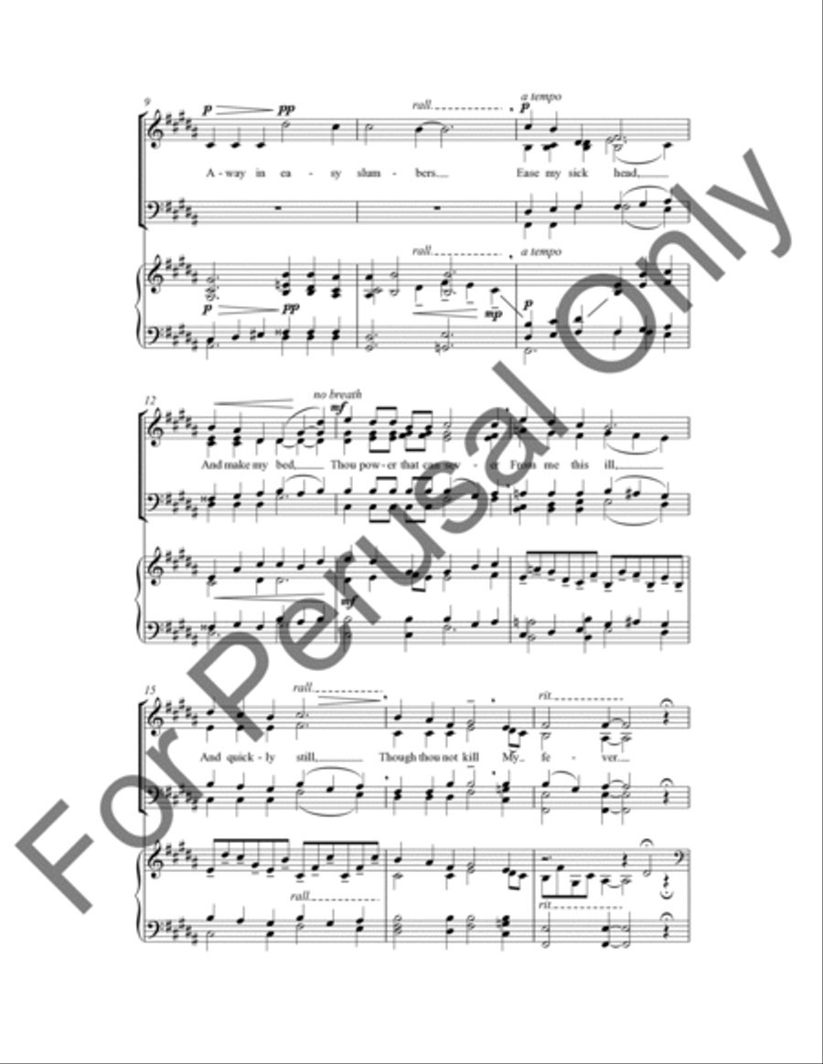 Charm Me Asleep: To Music 4-Part scores gallery preview page 3