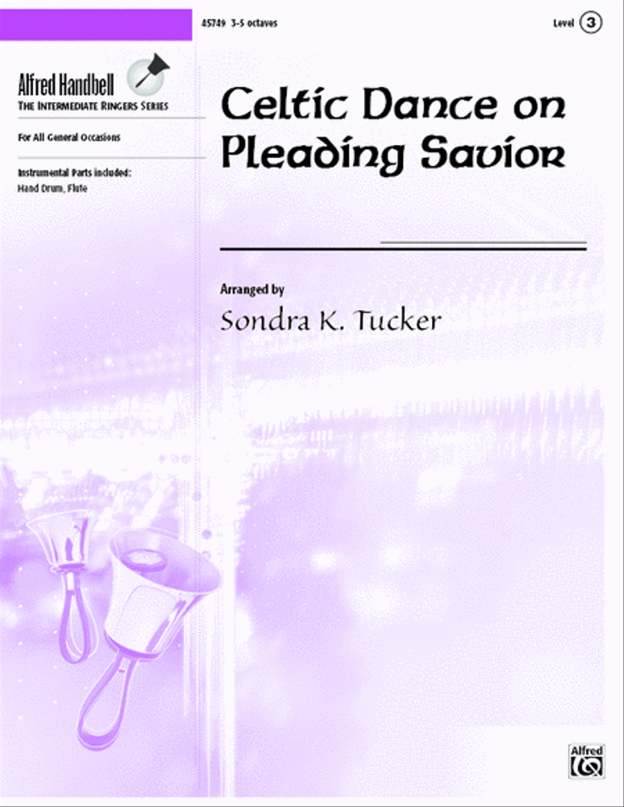 Celtic Dance on Pleading Savior Handbell Choir scores gallery preview page 1