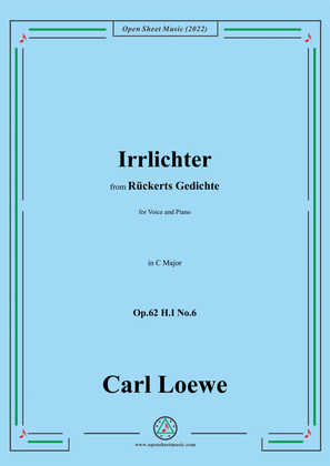 Loewe-Irrlichter,in C Major,Op.62 H.I No.6