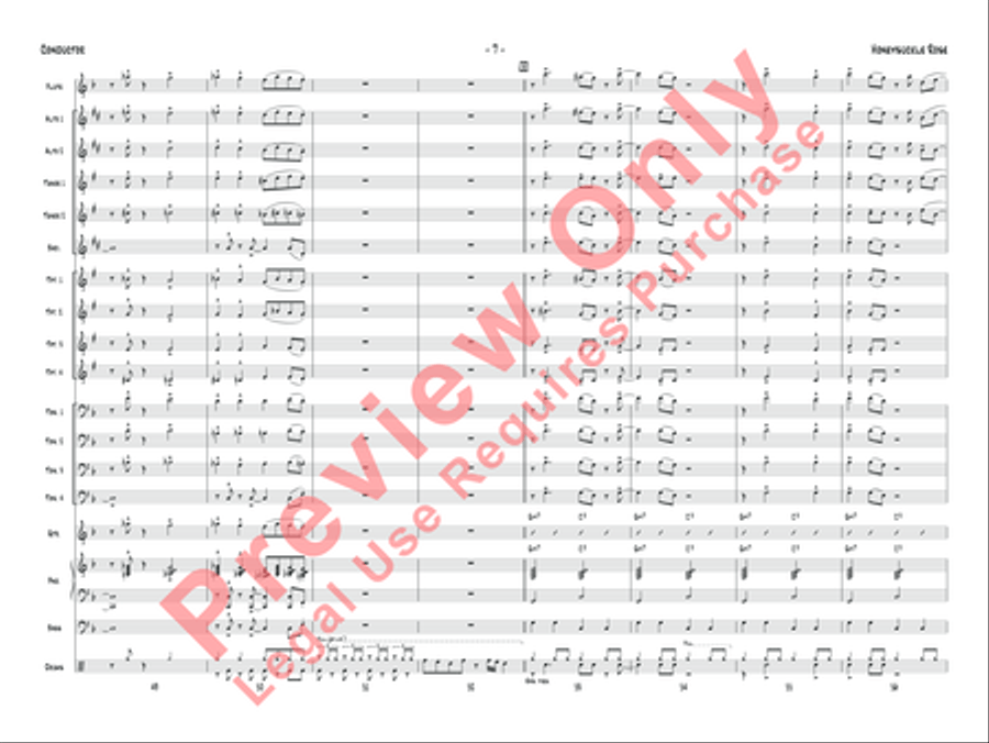 Honeysuckle Rose Jazz Ensemble scores gallery preview page 10