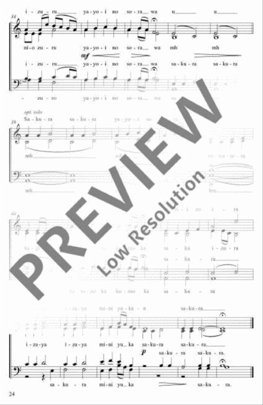 Sakura 4-Part scores gallery preview page 4