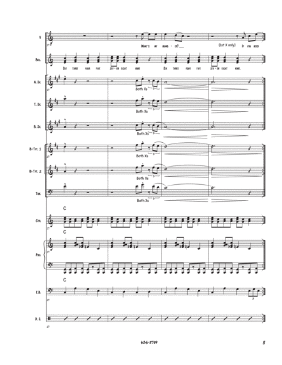 634-5789 634-5789 Jazz Ensemble scores gallery preview page 5
