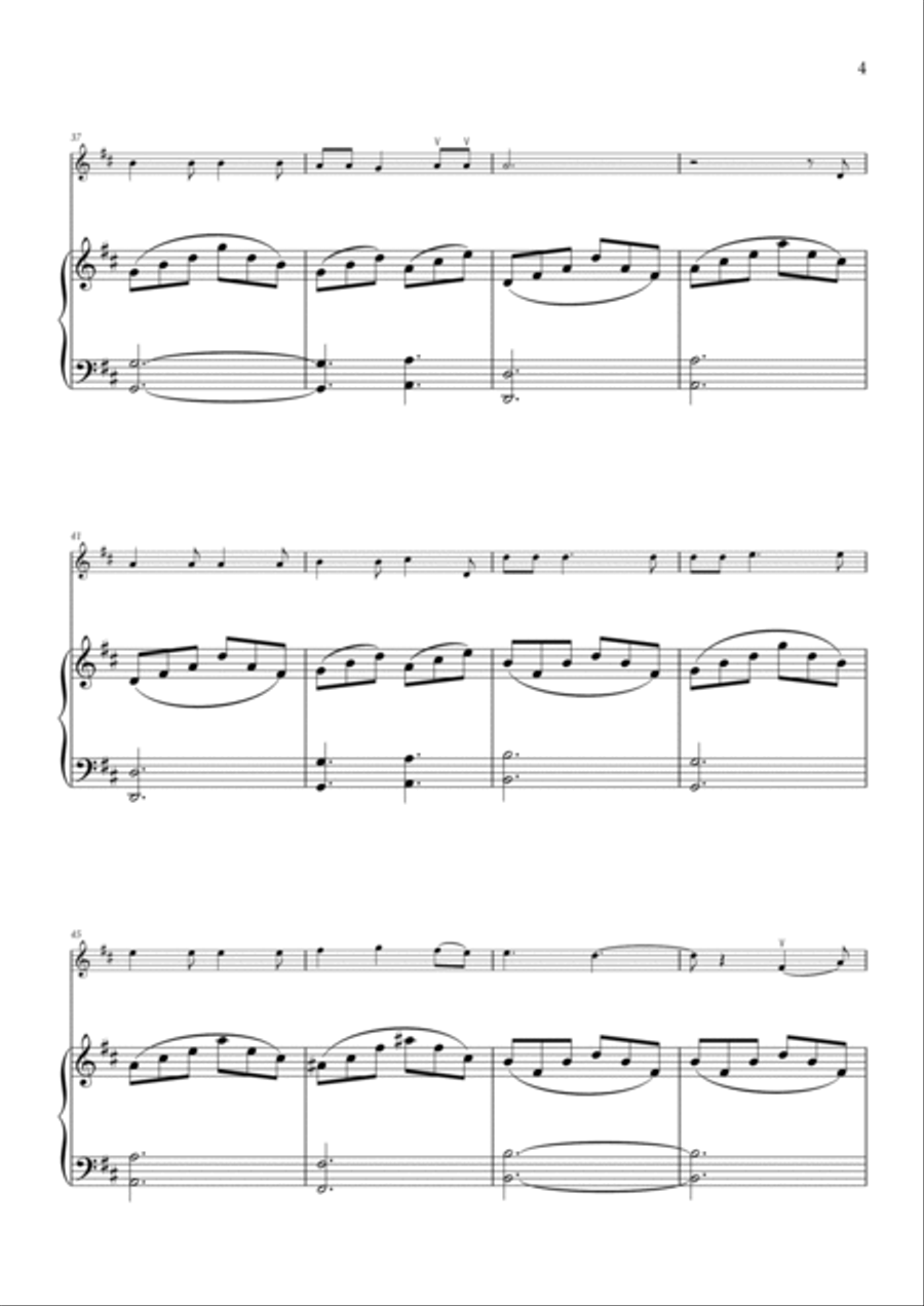 Hallelujah Violin Solo scores gallery preview page 4