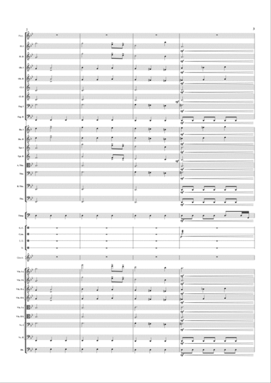 Tragic Overture 2016 Full Orchestra scores gallery preview page 3