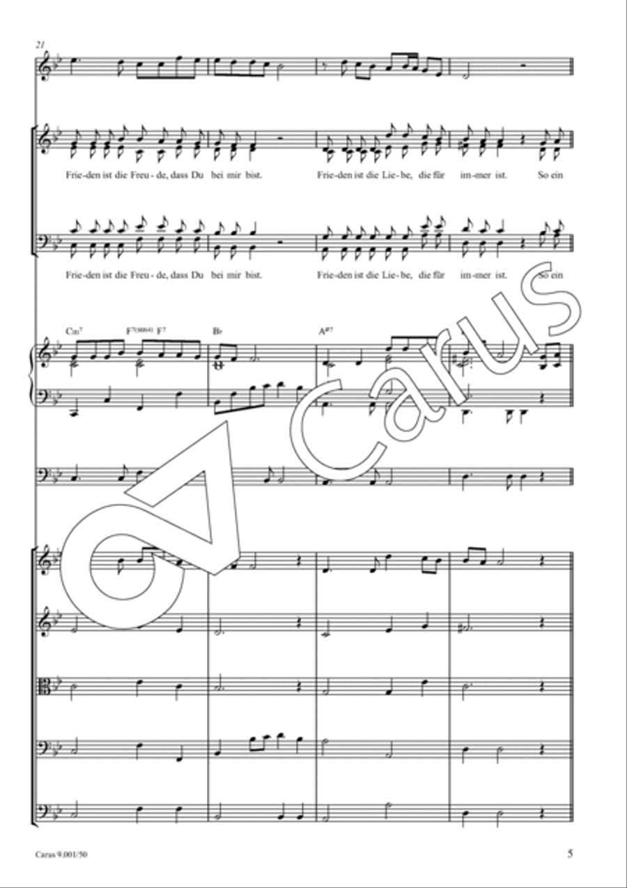 Friedenslied 4-Part scores gallery preview page 6