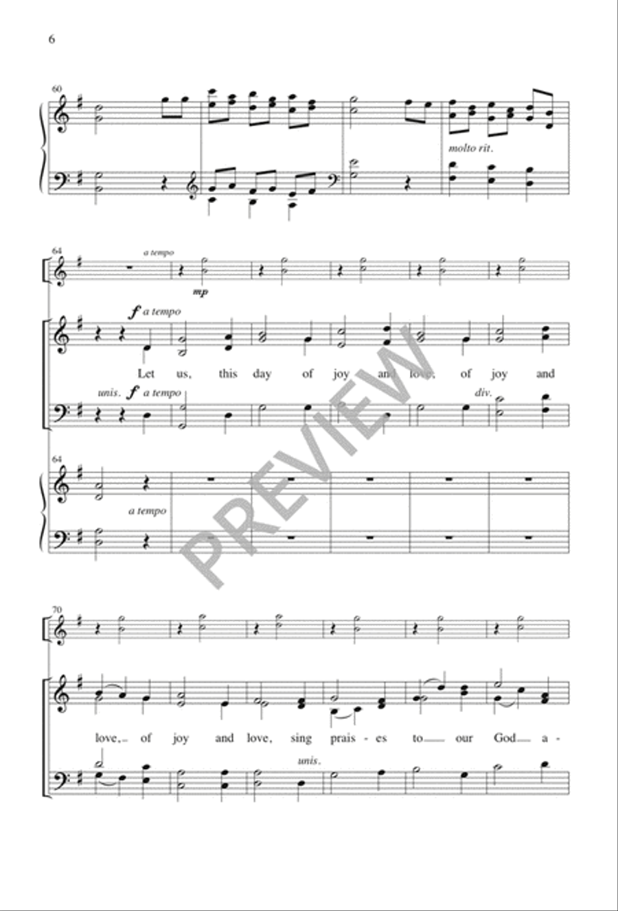 A Child Is Born in Bethlehem 4-Part scores gallery preview page 6