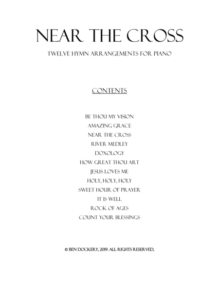 Near the Cross (Twelve Hymn Arrangements for Piano) image number null
