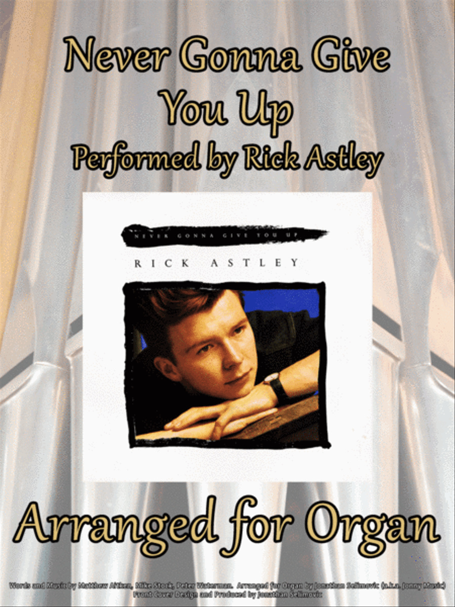 Never Gonna Give You Up Organ Solo scores gallery preview page 1