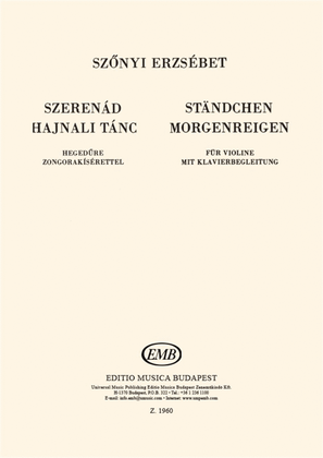 Book cover for Ständchen - Morgenreigen