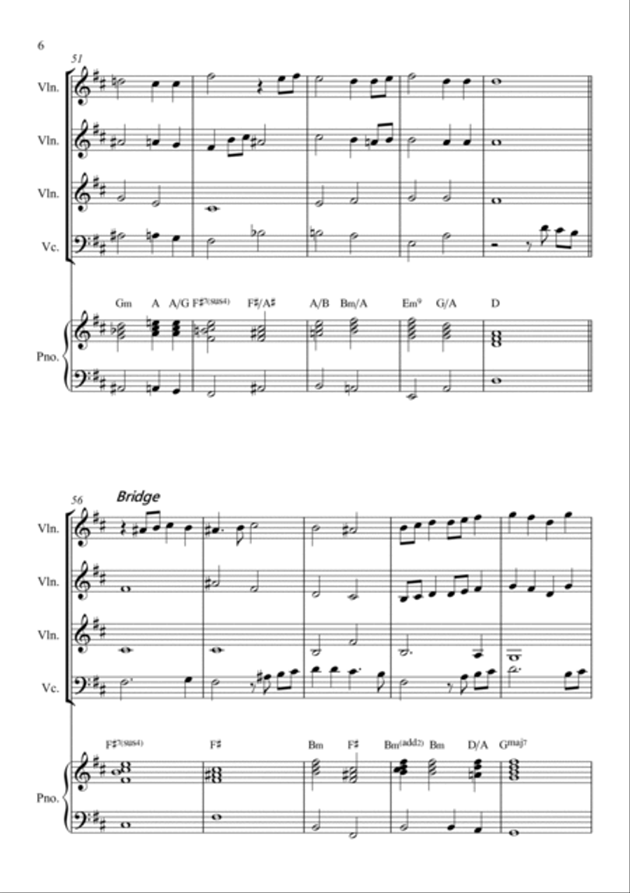 My Tribute String Quartet scores gallery preview page 6