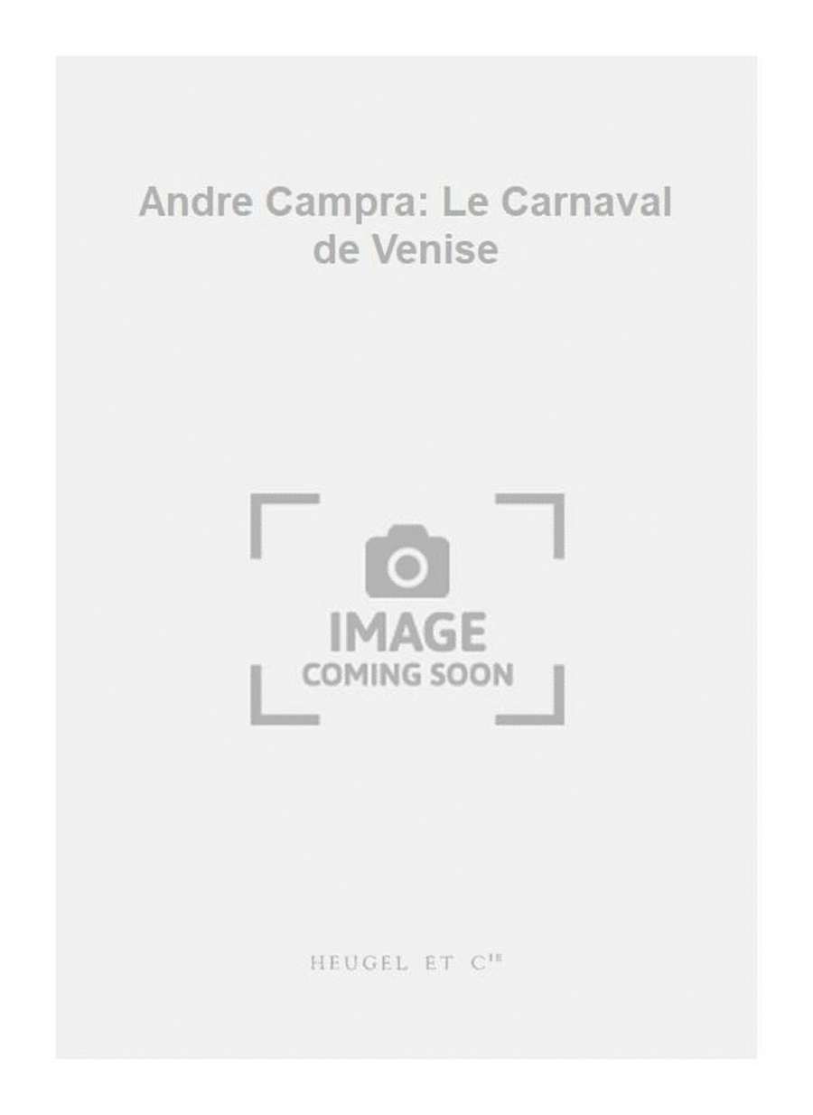 Andre Campra: Le Carnaval de Venise Flute scores gallery preview page 1