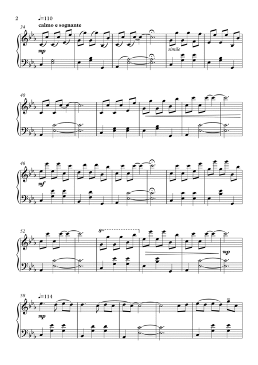 Nocturnal Dance Piano Solo scores gallery preview page 2