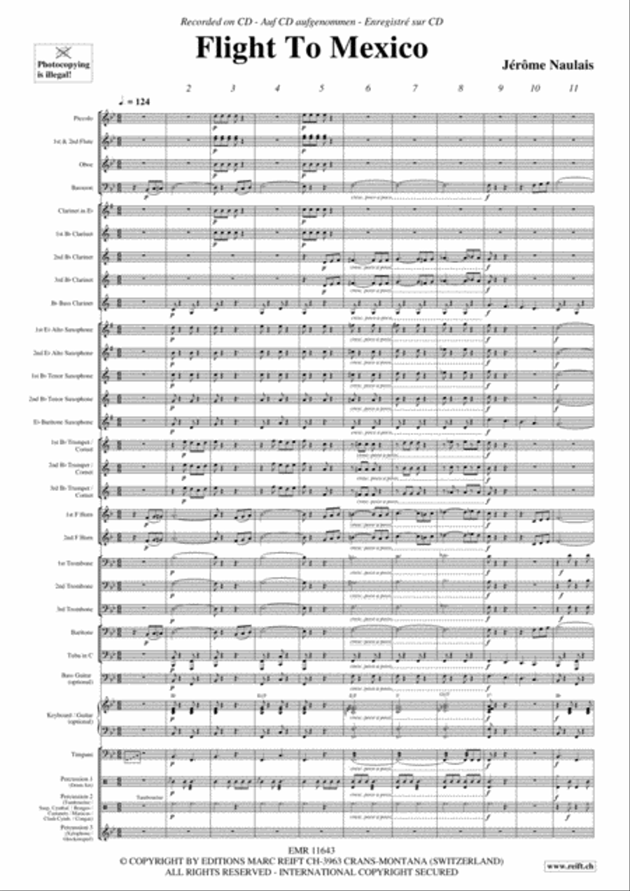 Flight To Mexico Concert Band scores gallery preview page 4