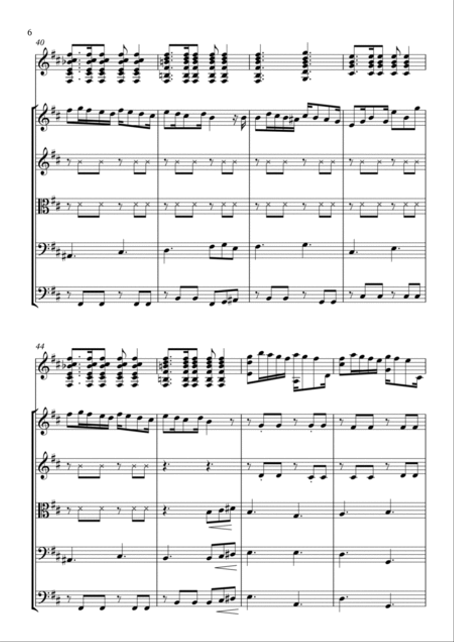 Almapu - for Guitar and String Quintet Chamber Orchestra scores gallery preview page 6