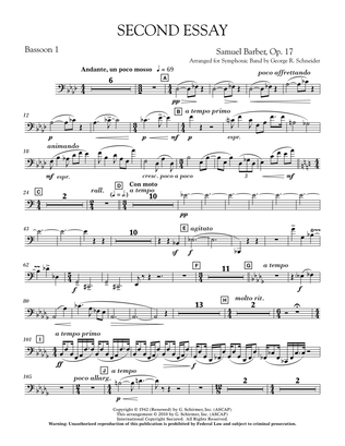 Second Essay - Bassoon 1