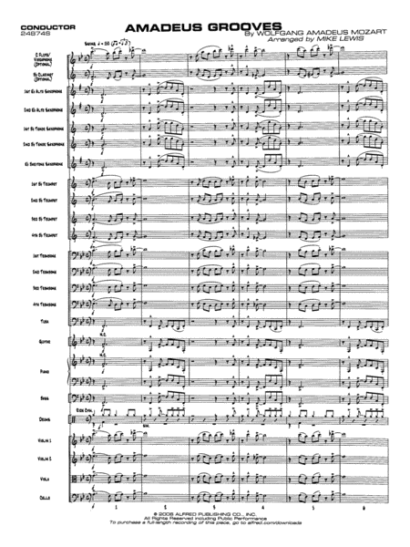 Amadeus Grooves: Score